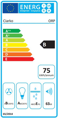 Okap kominowy / przyścienny Ciarko ORP Inox