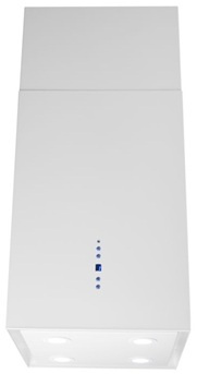 Okap wyspowy Toflesz Sandy Isla Lux biały mat 850m3/h