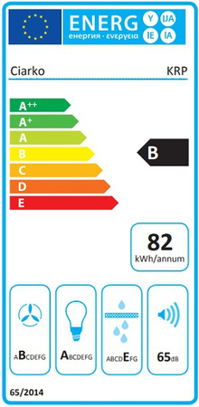 Okap kominowy / przyścienny Ciarko KRP Czarny