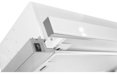 Okap teleskopowy / do zabudowy Toflesz Vega Glass 50 biały 324m3/h