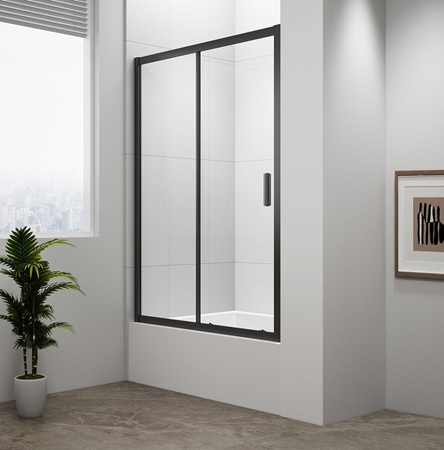 Drzwi prysznicowe Polysan Deep Black MD1216B 120x165cm, szkło czyste