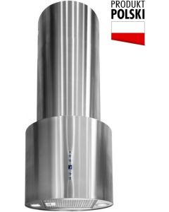 Okap wyspowy Toflesz Cylinder 850m3/h inox + pilot