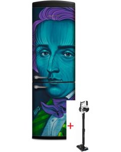 Lodówka Vestfrost VR-FB373-2E0BM Art Collection Fryderyk Chopin + odkurzacz VF-VM4001WB AQUA