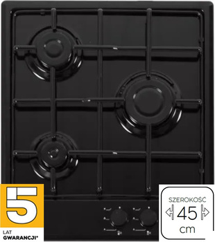 Płyta gazowa do zabudowy 45cm. Kernau KGH4346B