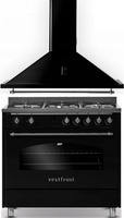 Zestaw Vestfrost: okap przyścienny VE-90RSABK + kuchnia gazowo-elektryczna VC-993WNPBK