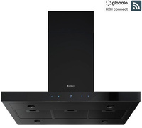 Okap wyspowy Globalo Verta Isola 90.3 H2H Black