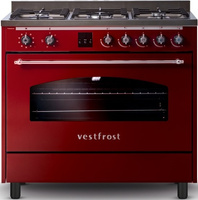 Kuchnia gazowo-elektryczna Vestfrost VC-993wnPBR czerwony