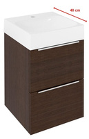 Zestaw Sapho Emona: szafka EM040-1616 + umywalka narożna EN040R