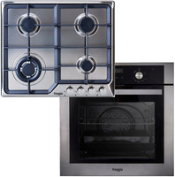 Zestaw Freggia: płyta gazowa HA640VGTX + piekarnik gazowy OMHE66X