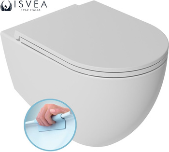 Zestaw Isvea Italy Infinity: Miska wisząca WC + deska WC biały mat