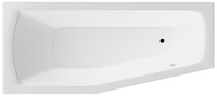 Wanna asymetryczna Aqualine Opava C1670, 160x70x44cm, lewa, biały