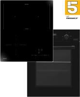 Zestaw 45cm. Kernau: płyta indukcyjna KIH433-3B + piekarnik elektryczny KBO0946SKB