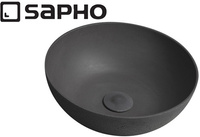 Umywalka betonowa, nablatowa Sapho Formigo FG316 antracytowy mat