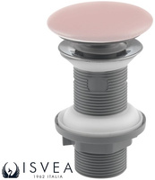 Korek umywalkowy, ceramiczny Isvea Italy 38TP0167I bez przelewu, różowy