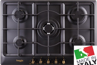 Płyta gazowa do zabudowy retro 75cm. Freggia HR750VGTAN antracyt