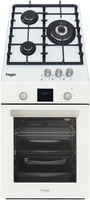 Zestaw 45cm. Freggia: płyta gazowa HCG430VGTW + piekarnik elektryczny OESF45W