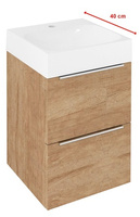 Zestaw Sapho Emona: szafka EM040-2222 + umywalka EN040