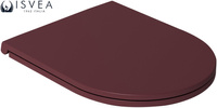 Deska WC Isvea Italy Infinity 40KF0543I-S Soft Close, duroplast, maroon red mat