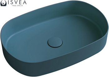 Zestaw Isvea Italy Infinity: Umywalka nablatowa + korek petrol mat