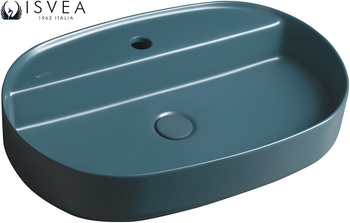 Zestaw Isvea Italy Infinity: Umywalka nablatowa + korek petrol mat 