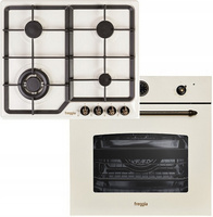 Zestaw retro Freggia: płyta gazowa HR640VGTCH + piekarnik elektryczny OERD67CH